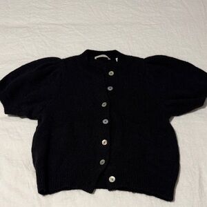 Doen Anisa Crop Cardigan in Black Size XS